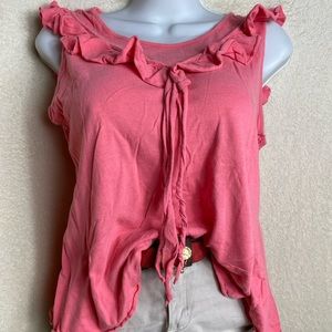 L.e.i Pink Baby Doll Blouse